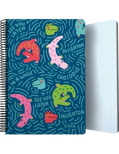 CUADERNO PP Fº 80H 90G C4MM EC ALLIGATOR 294x21x16cm